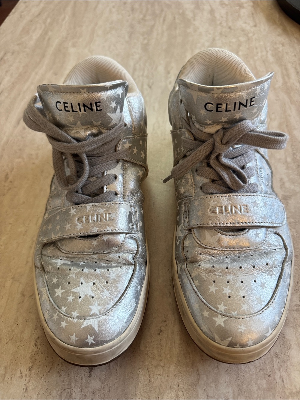 Celine CT-02 Silver Star Sneakers